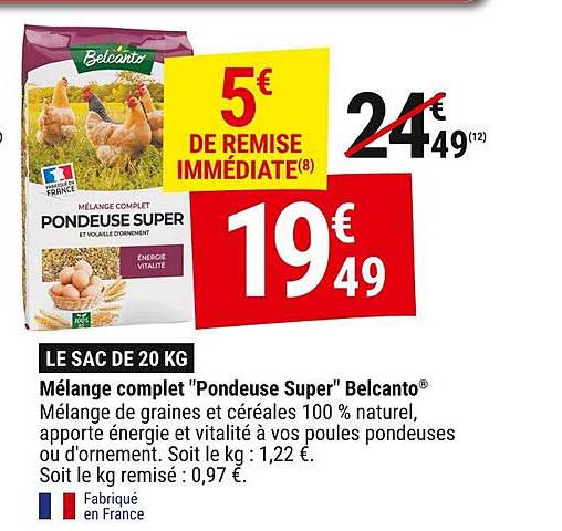Mélange complet "Pondeuse Super" Belcanto®