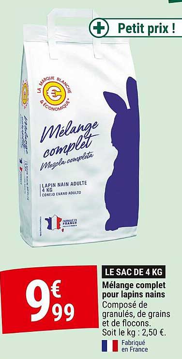 Mélange complet pour lapins nains