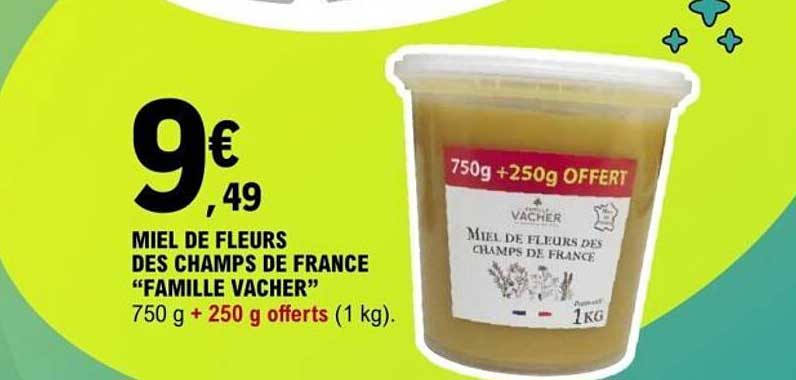 MIEL DE FLEURS DES CHAMPS DE FRANCE "FAMILLE VACHER"