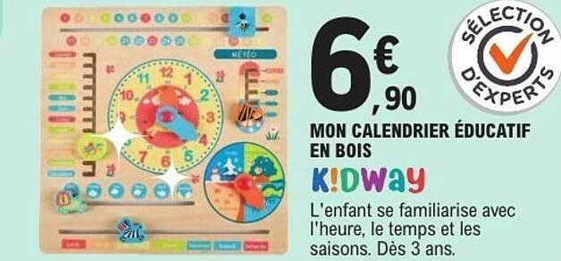 MON CALENDRIER ÉDUCATIF EN BOIS