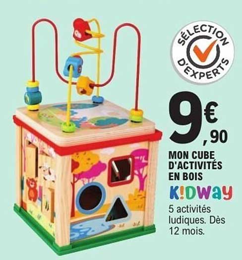 MON CUBE D'ACTIVITÉS EN BOIS