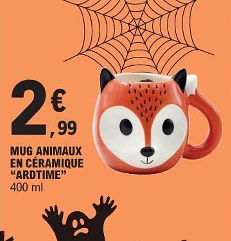 MUG ANIMAUX EN CÉRAMIQUE "ARDTIME"