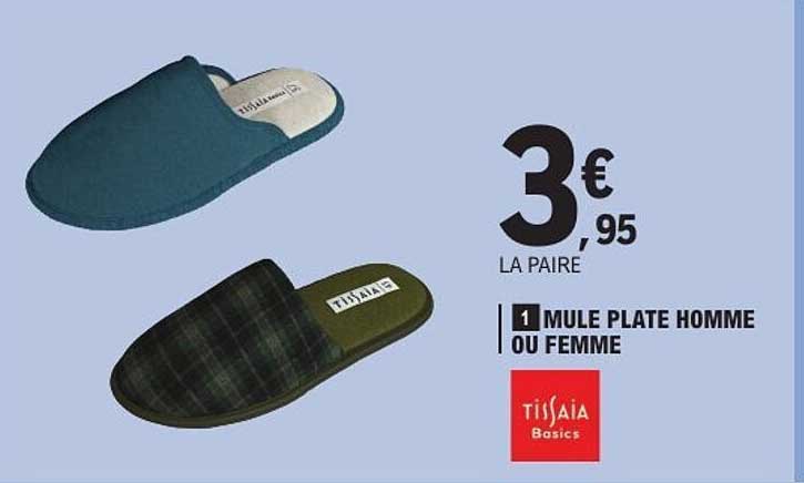 MULE PLATE HOMME OU FEMME