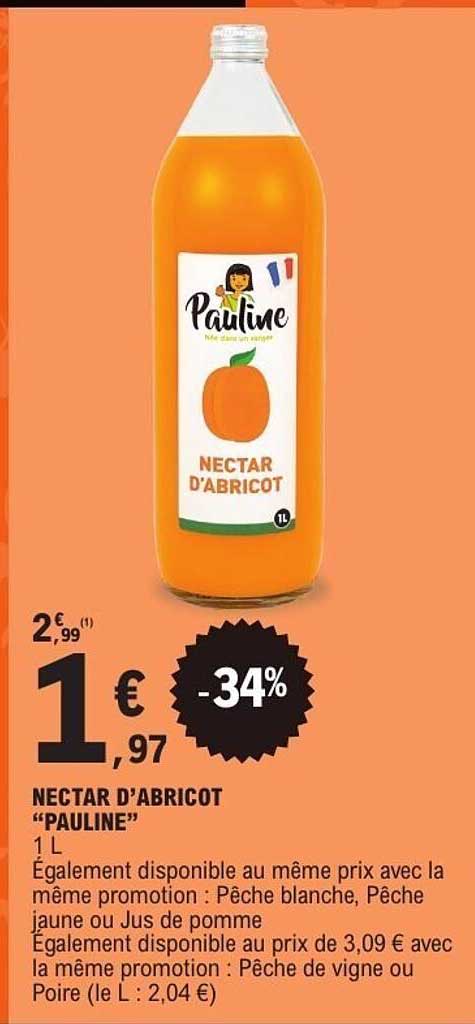 NECTAR D'ABRICOT "PAULINE"