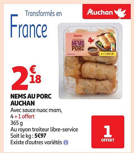 NEMS AU PORC AUCHAN