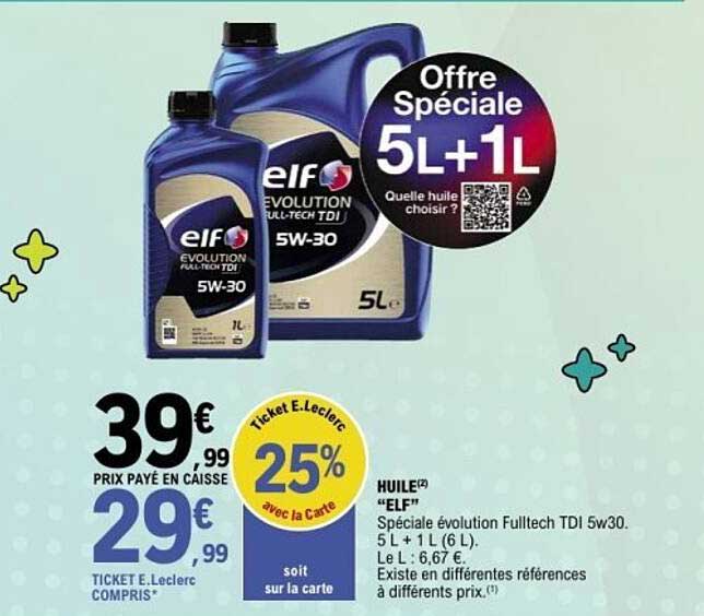 Offre Spéciale 5L+1L