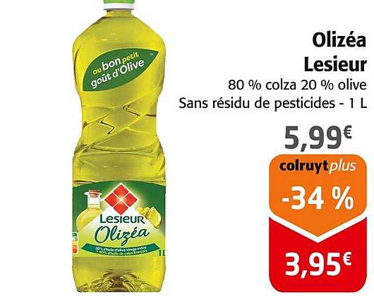 Olizéa Lesieur 80 % colza 20 % olive - 1 L