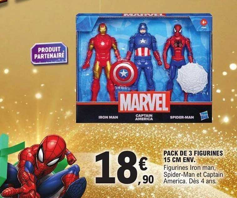 PACK DE 3 FIGURINES 15 CM ENV.