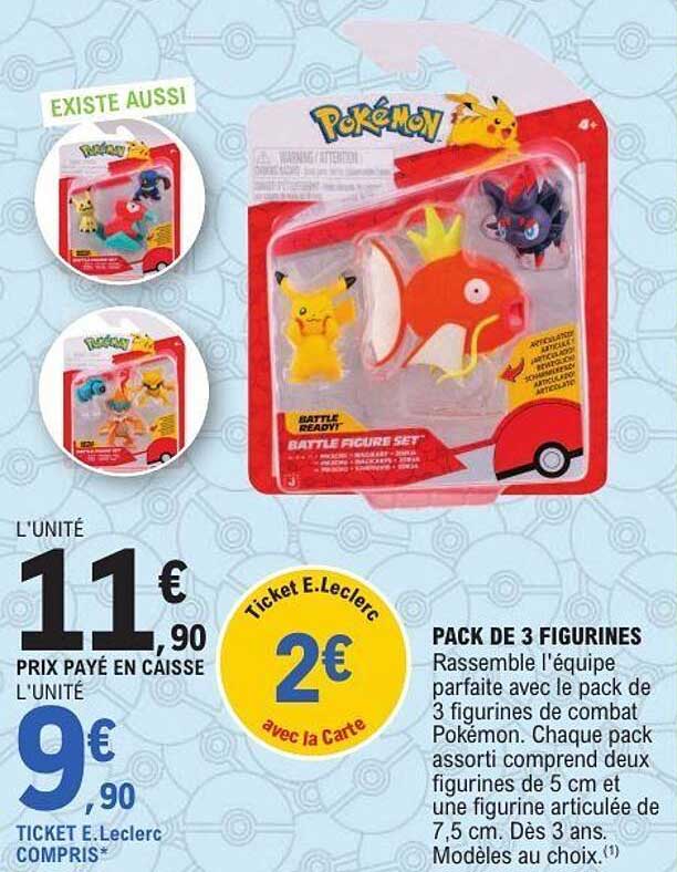 PACK DE 3 FIGURINES