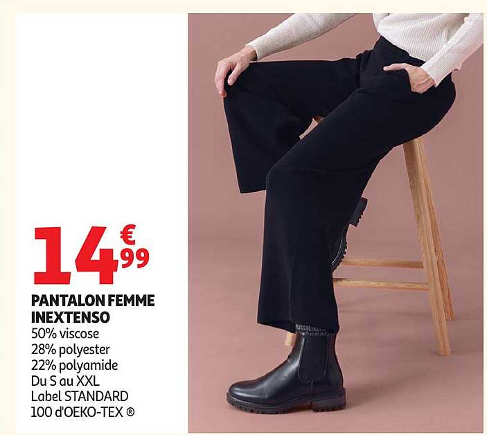 PANTALON FEMME INEXTENSO