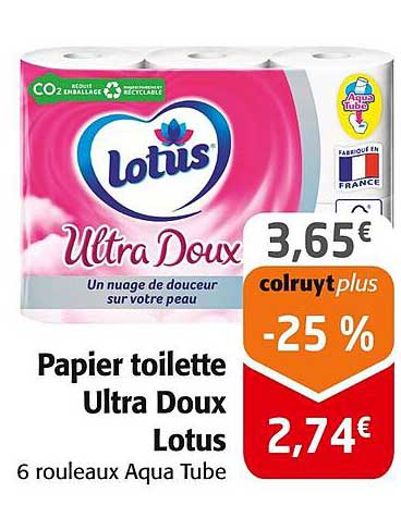 Papier toilette Ultra Doux Lotus