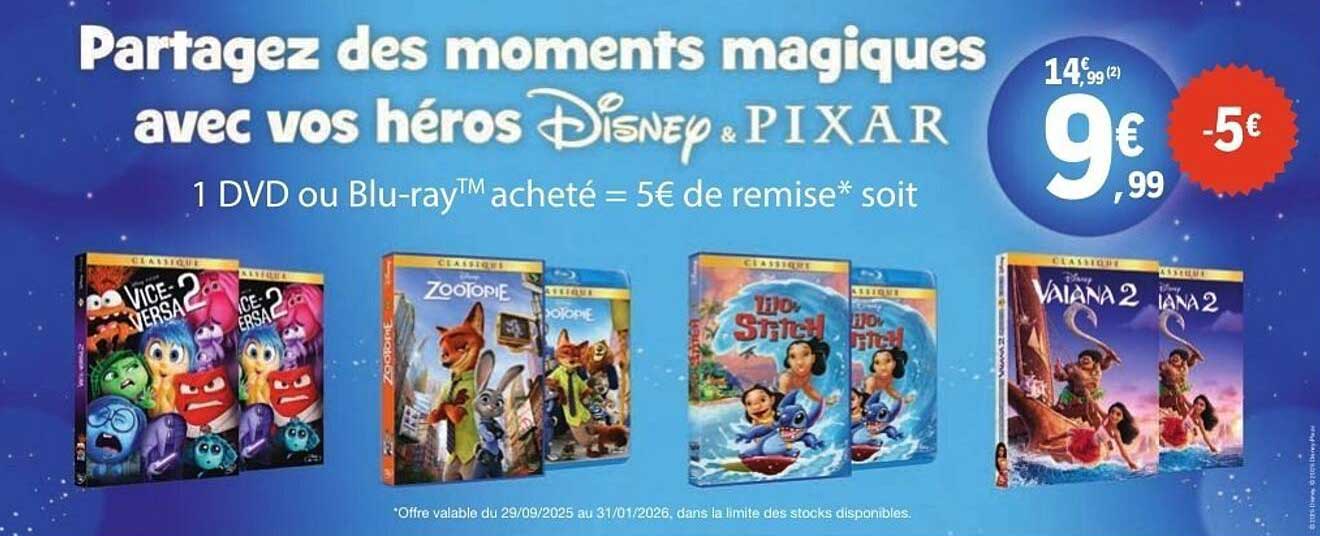 Partagez des moments magiques avec vos héros Disney & PIXAR