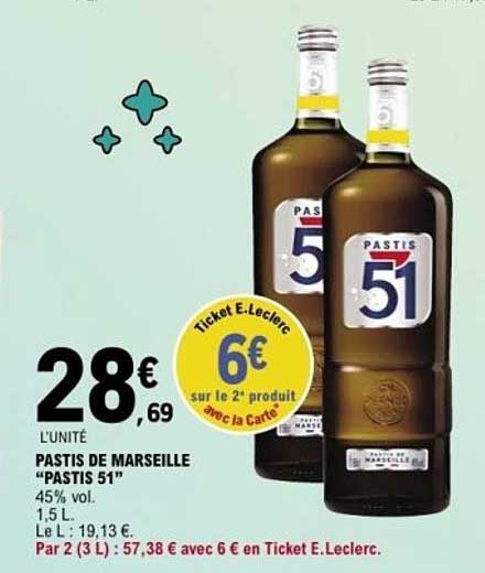 PASTIS DE MARSEILLE "PASTIS 51"