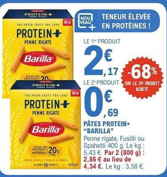 PÂTES PROTEIN+ "BARILLA"