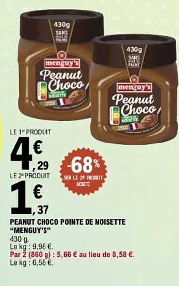 PEANUT CHOCO POINTE DE NOISETTE “MENGUYS”