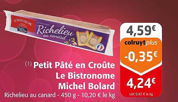 Petit Pâté en Croûte Le Bistronome Michel Bolard