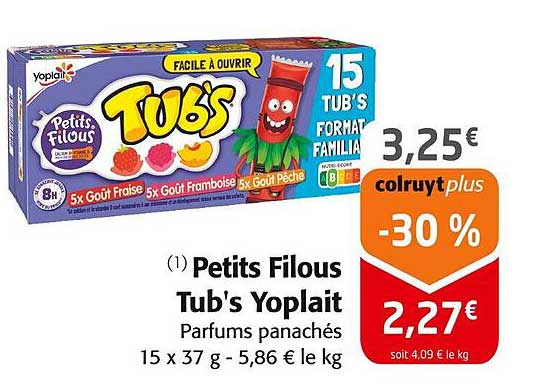 Petits Filous Tub's Yoplait