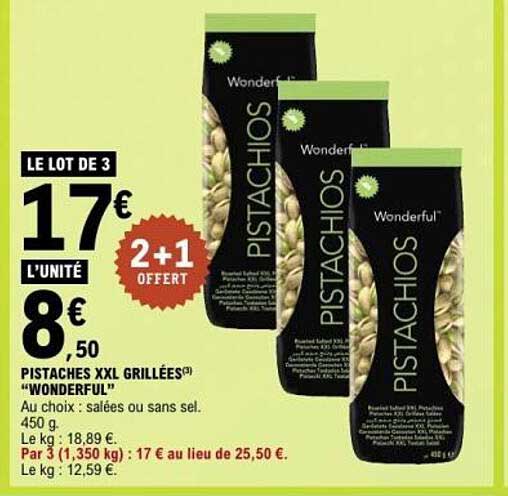 PISTACHES XXL GRILLÉES® "WONDERFUL"