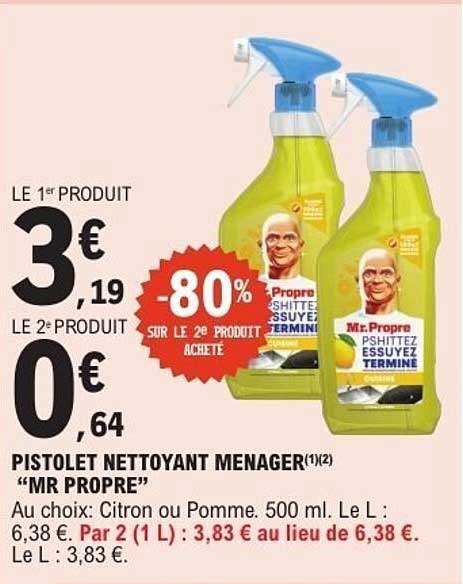 PISTOLET NETTOYANT MENAGER "MR PROPRE"