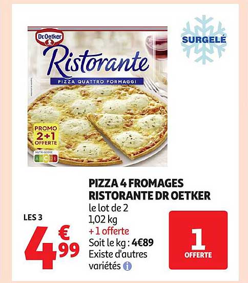PIZZA 4 FROMAGES RISTORANTE DR OETKER
