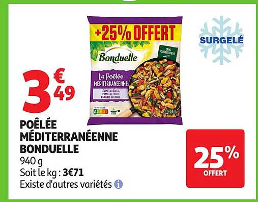 Poêlée Méditerranéenne Bonduelle
