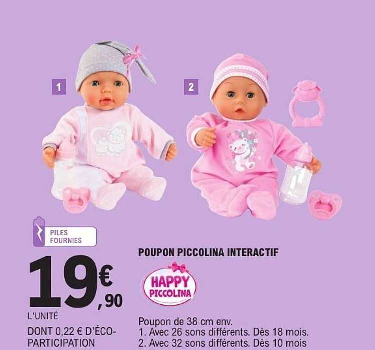 POUPON PICCOLINA INTERACTIF