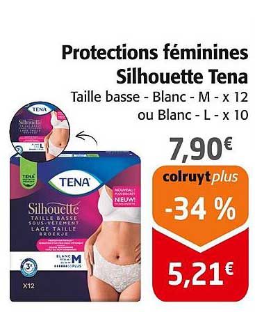 Protections féminines Silhouette Tena