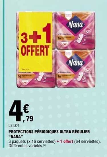 PROTECTIONS PÉRIODIQUES ULTRA RÉGULIER "NANA"