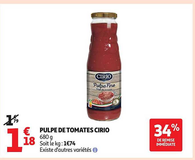 PULPE DE TOMATES CIRIO