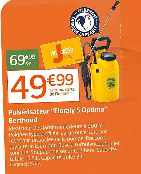 Pulvérisateur "Floraly 5 Optima" Berthoud