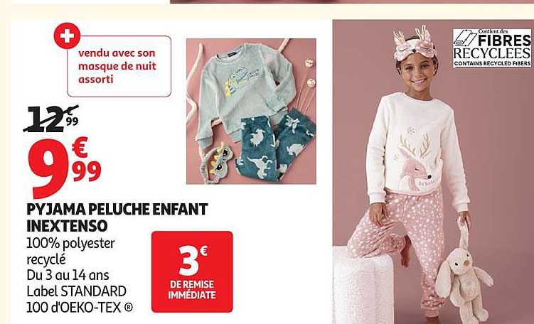 PYJAMA PELUCHE ENFANT INEXTENSO