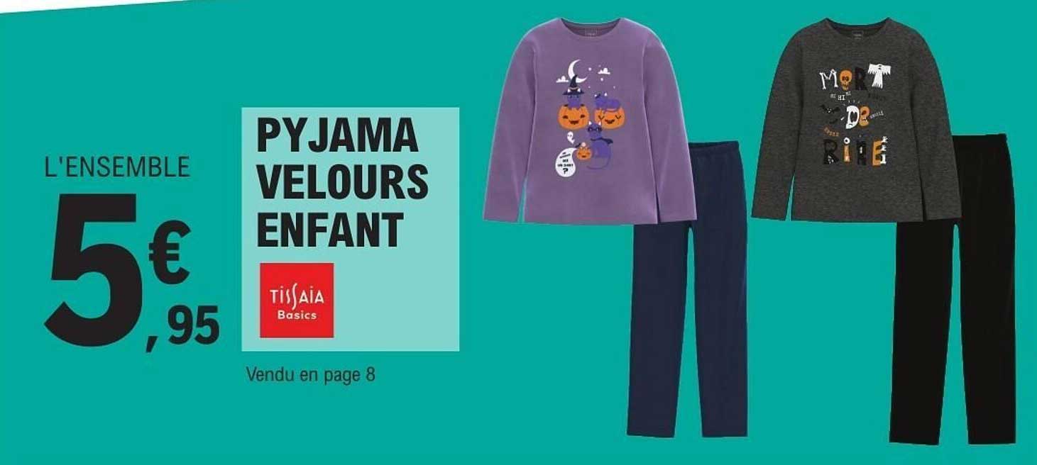 PYJAMA VELOURS ENFANT