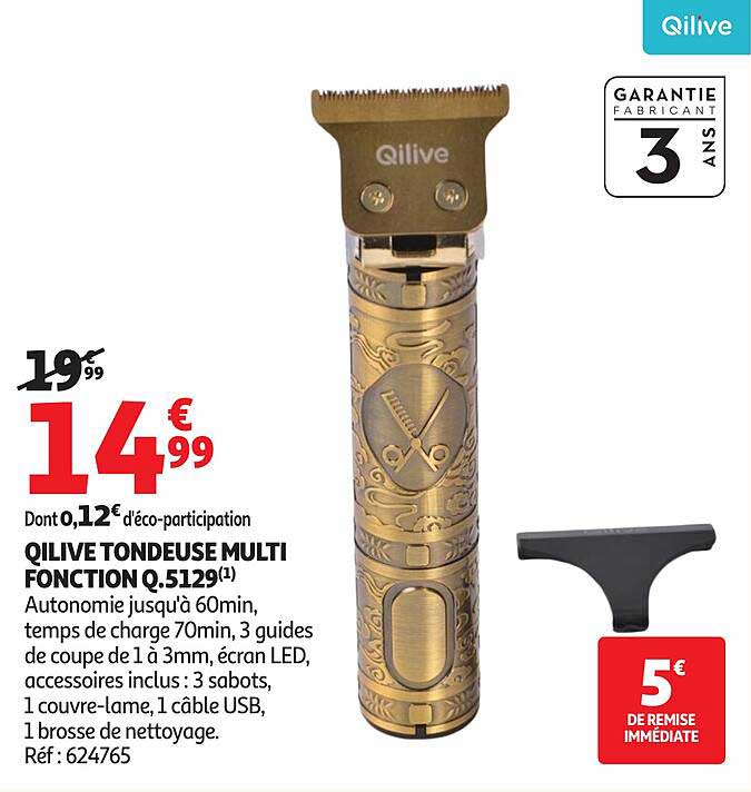 QILIVE TONDEUSE MULTI FONCTION Q.5129