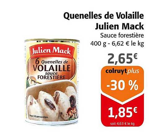 Quenelles de Volaille Julien Mack