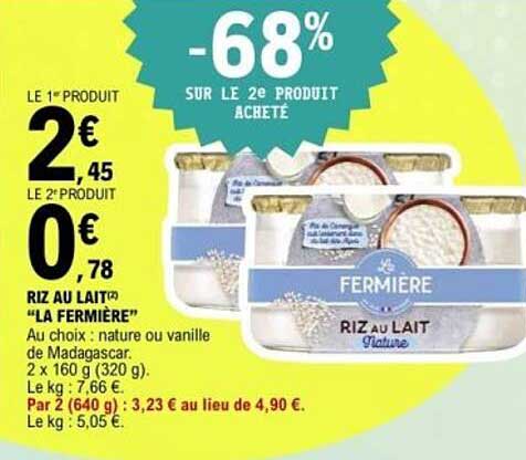 RIZ AU LAIT "LA FERMIÈRE"