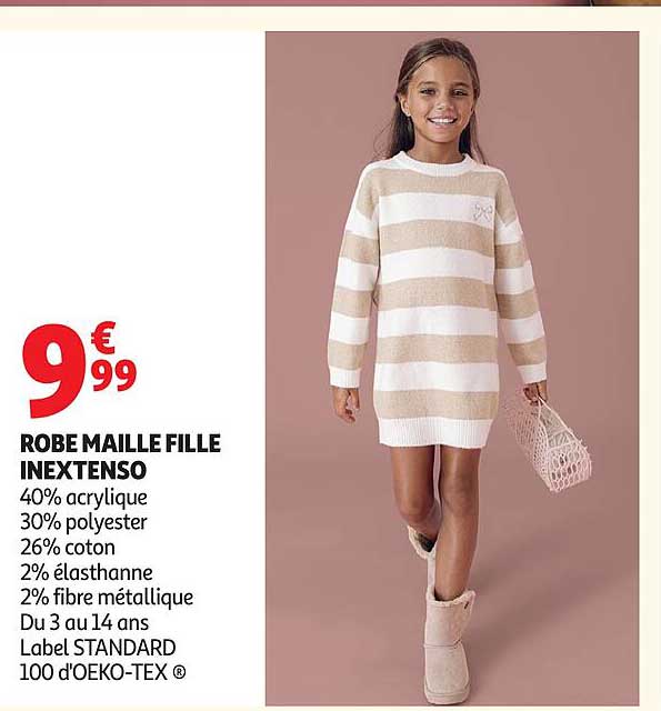 ROBE MAILLE FILLE INEXTENSO