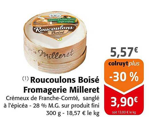 Roucoulons Boisé Fromagerie Milleret