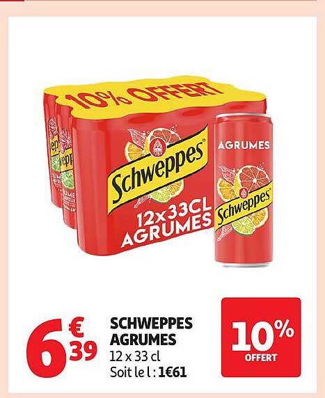 SCHWEPPES AGRUMES 12 x 33 cl