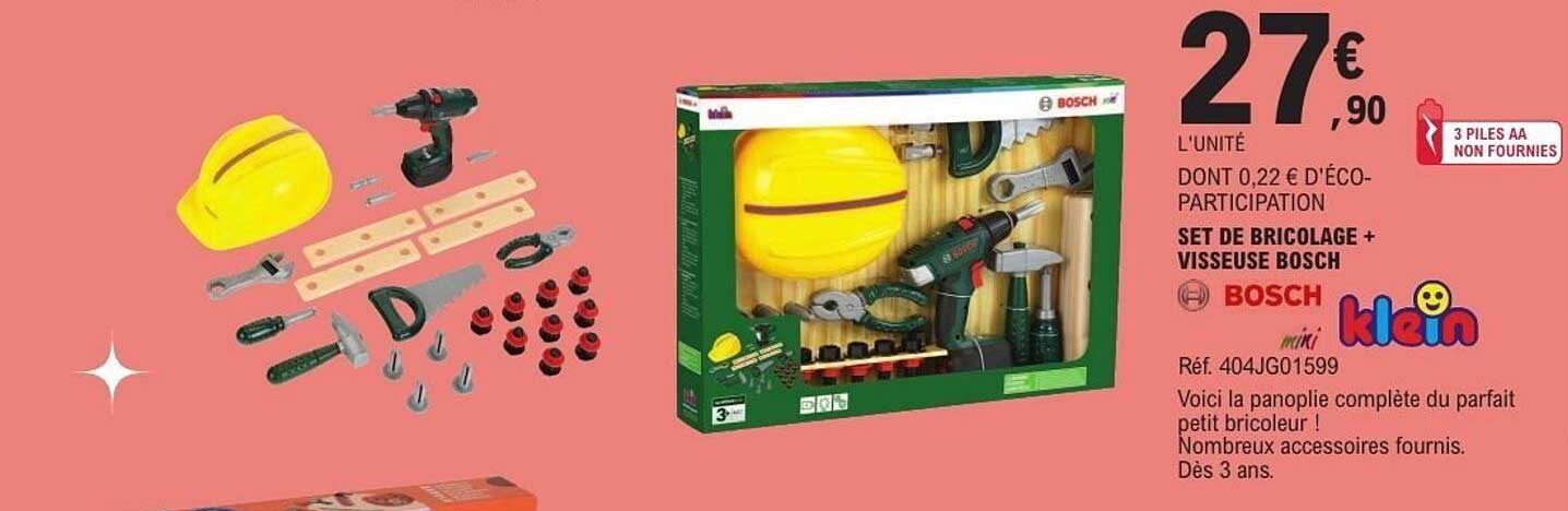 SET DE BRICOLAGE + VISSEUSE BOSCH
