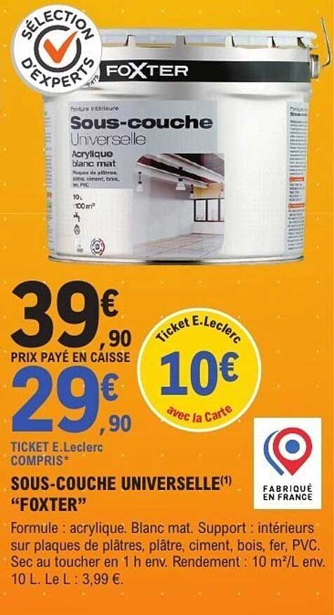 SOUS-COUCHE UNIVERSELLE "FOXTER"