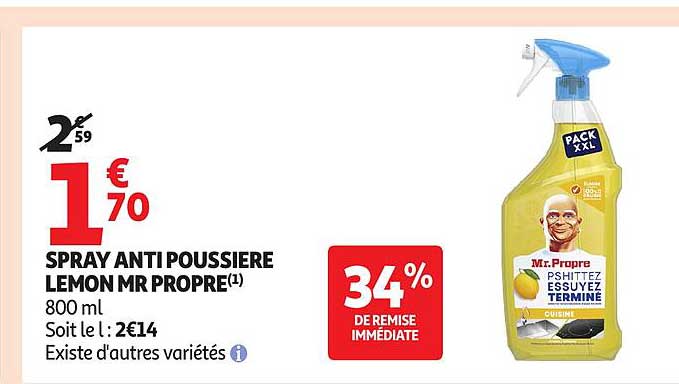 SPRAY ANTI POUSSIERE LEMON MR PROPRE