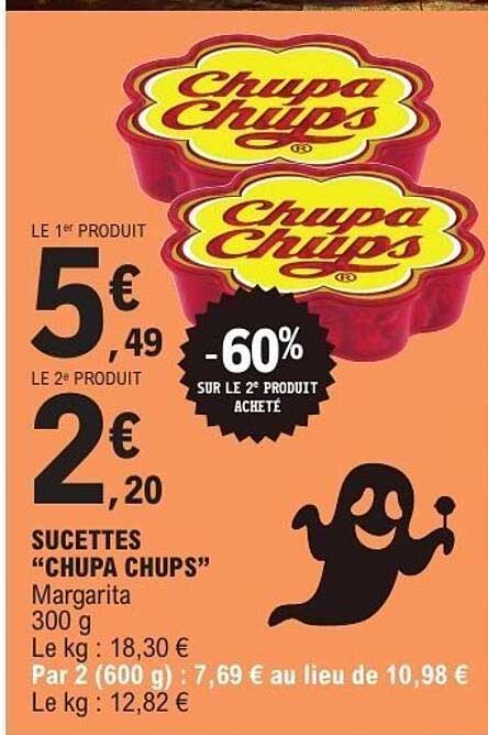 SUCETTES "CHUPA CHUPS" Margarita 300 g