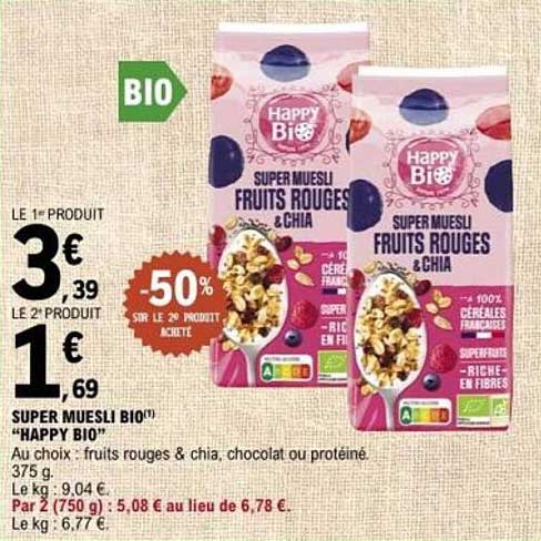 SUPER MUESLI BIO "HAPPY BIO"