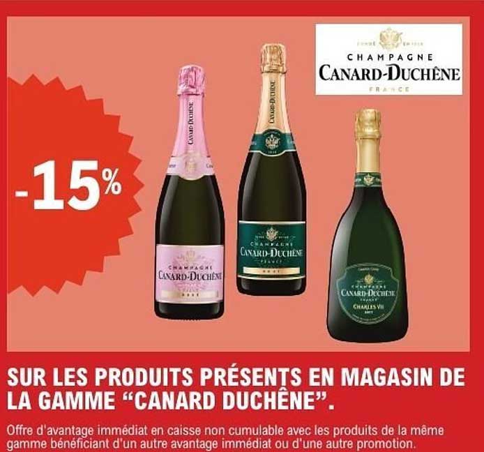 SUR LES PRODUITS PRÉSENTS EN MAGASIN DE LA GAMME "CANARD DUCHÊNE".
