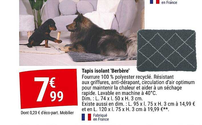 Tapis isolant 'Berbère'