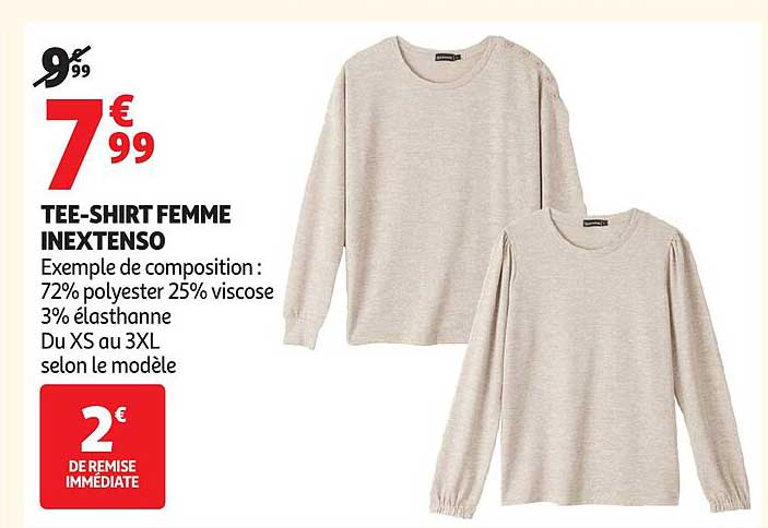 TEE-SHIRT FEMME INEXTENSO