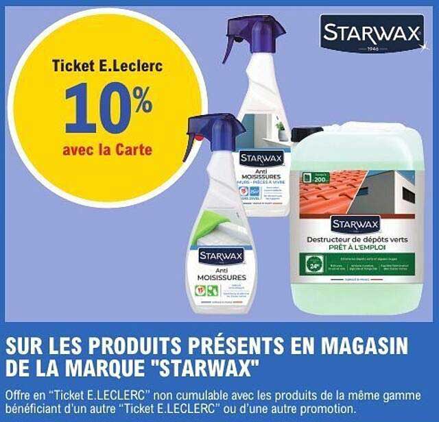 Ticket E.Leclerc 10% avec la Carte