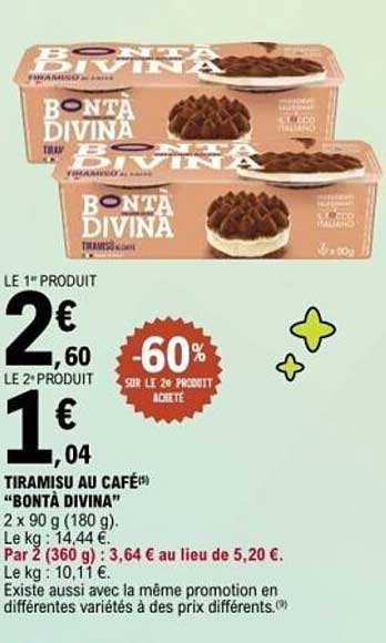 TIRAMISU AU CAFÉ "BONTÀ DIVINA"