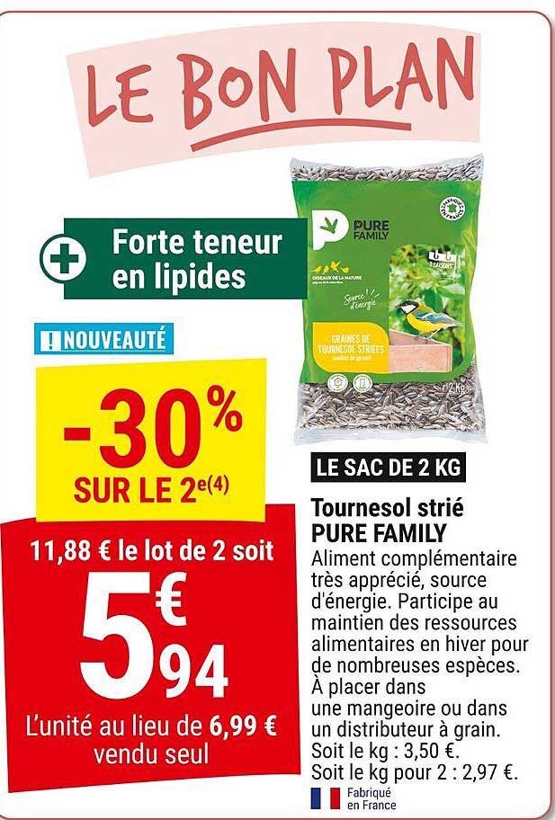 Tournesol strié PURE FAMILY