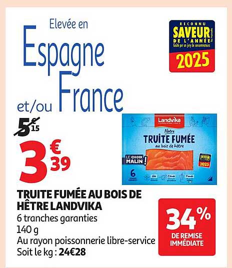 TRUITE FUMÉE AU BOIS DE HÊTRE LANDVIKA